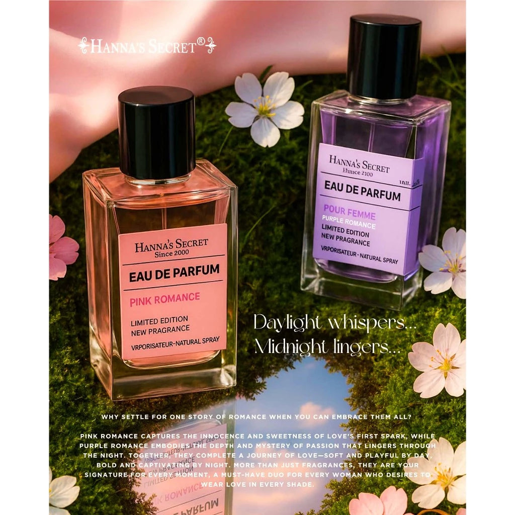 Hanna’s Secret Romance -PINK ROMACE - Perfumes For Women 100ml Eau de Parfum