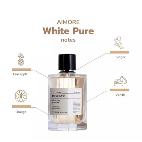 HANNA'S SECRET -  WHITE PURE -   SINCE2000 EAU DE PARFUM POUR HOMME LIMITED EDITION NEW FRAGRANCE 100ml vapor